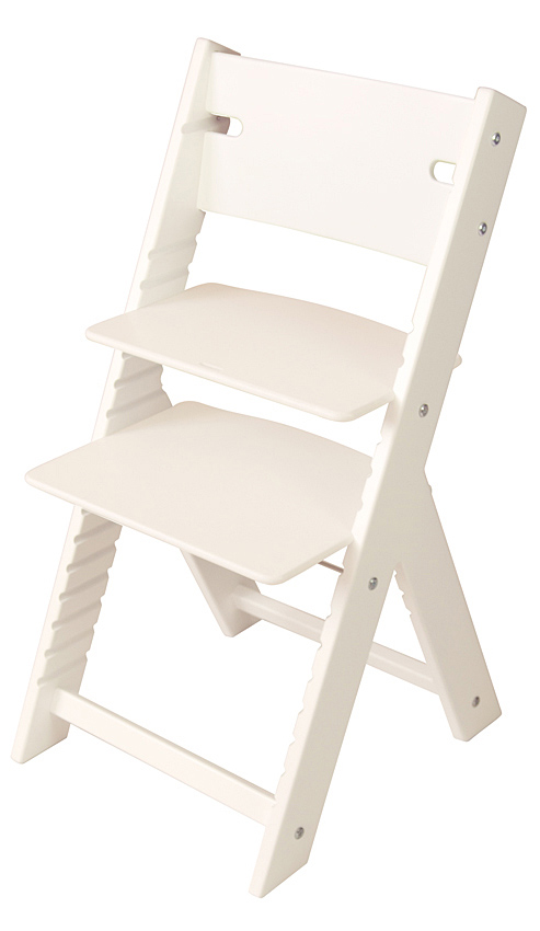 Chytrá rostoucí židle Sedees Line bílá, bílé bočnice